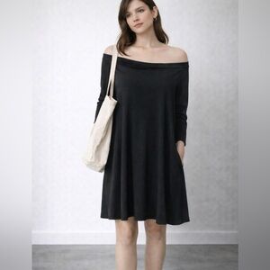 MTS Black long sleeve Swing Dress Size M